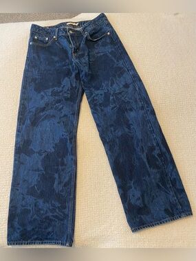 Womens Levi's Premium Low Loose Marble Wash Jeans Size W29 L32